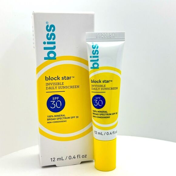 🦋$6 ~ BLISS ~ Block Star Daily Mineral SPF 30 ~ NEW - Picture 1 of 15